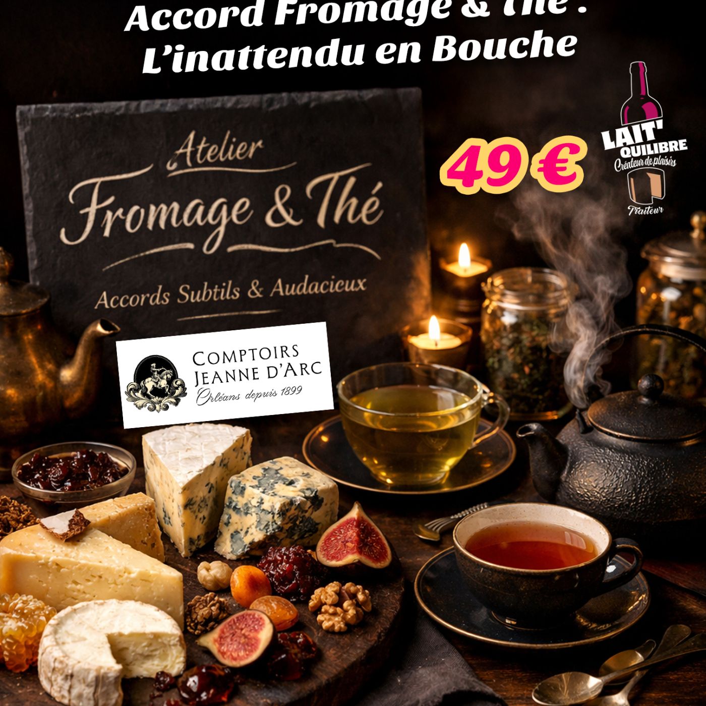 Atelier Accord Fromage & Thé : l’inattendu en bouche !